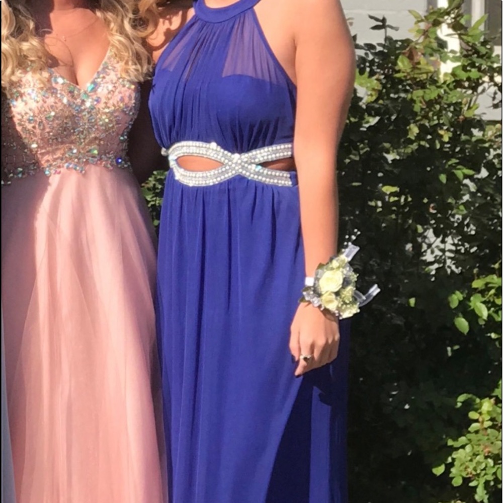 Royal blue prom dress